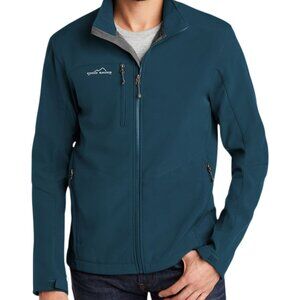 Eddie Bauer EB530 Teal Blue Soft Shell Waterproof Windbreaker Jacket Size 2XL